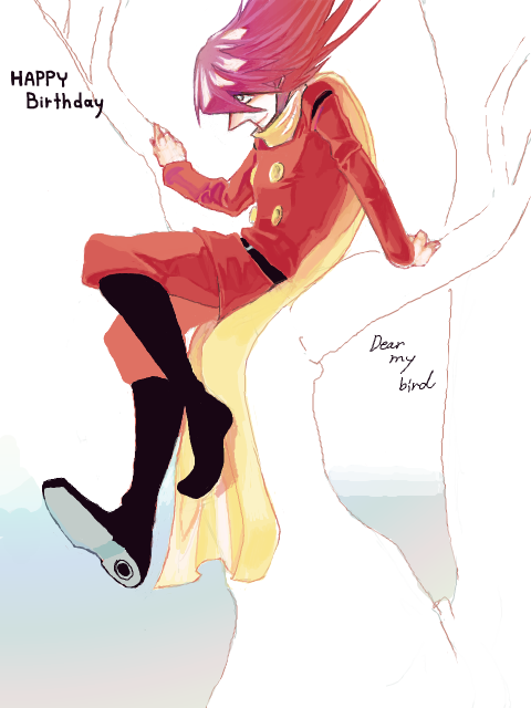 gokuakuhaiji, kouumieishi, jet link, cyborg 009, bad id, bad pixiv id, 1960s (style), 1970s (style), 1boy, 1girl, cyborg, long nose, red hair, retro artstyle, scarf