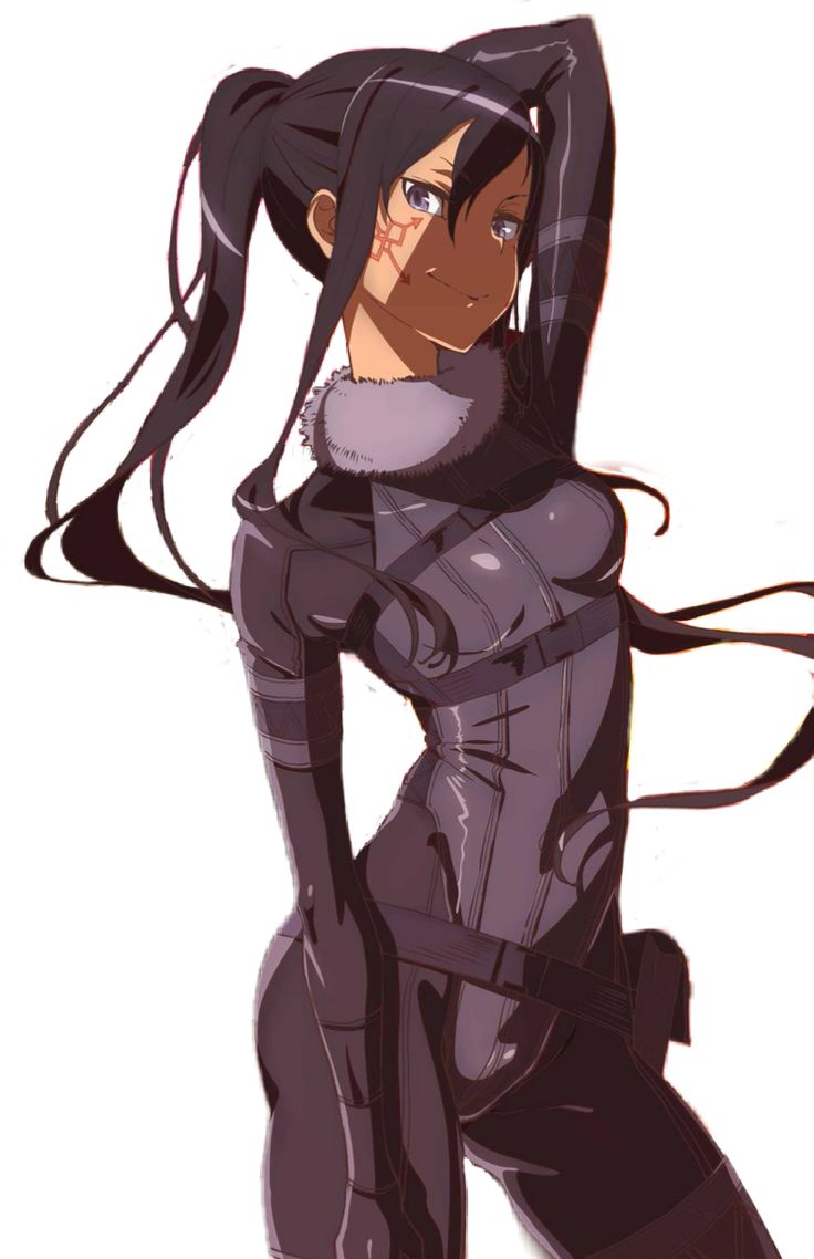 pitohui (sao), sword art online, sword art online alternative: gun gale online, official art, source request, tagme, 1girl, bodysuit, ponytail