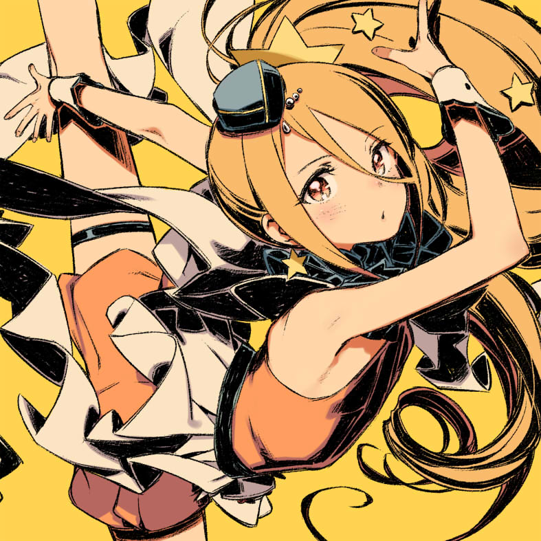 kuroboshi kouhaku, character request, tagme, 1girl, flexible, split, standing, standing on one leg, standing split