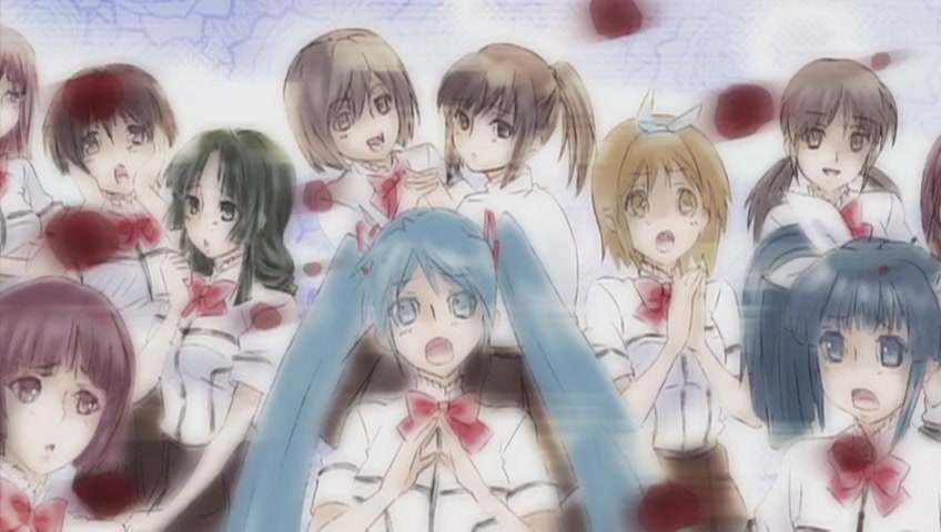 hatsune miku, kagamine rin, maria holic, screencap, parody