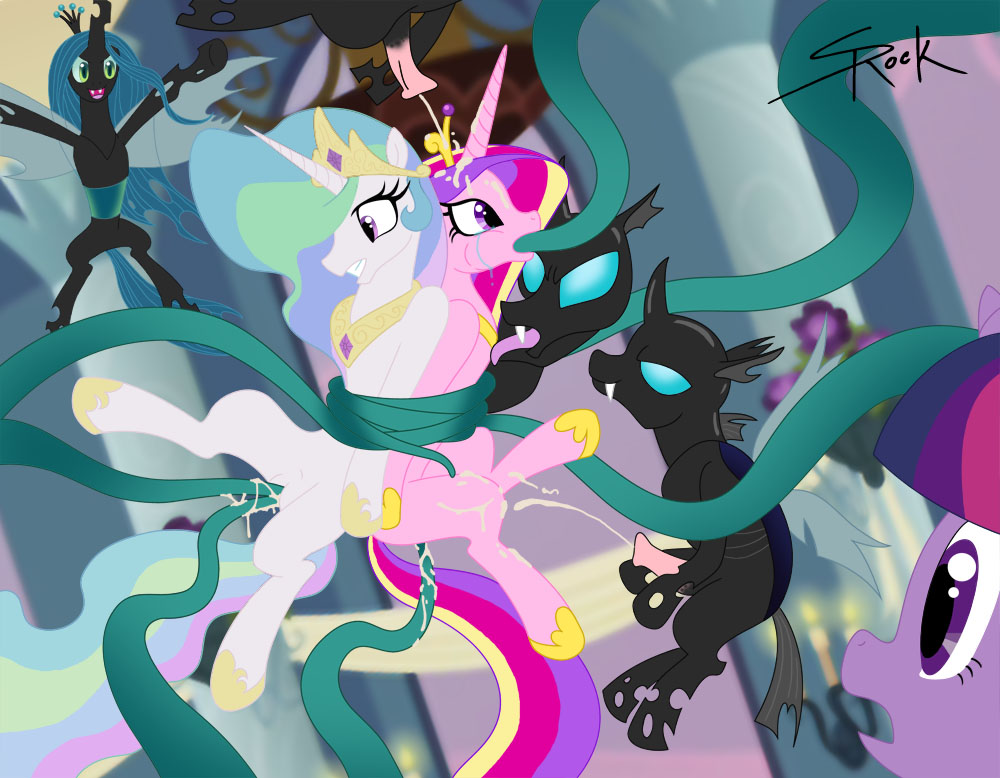 Rule34 – If it exists, there is porn of it / selrock, princess cadance (mlp), princess celestia (mlp), queen chrysalis (mlp), twilight sparkle (mlp) / 226952
