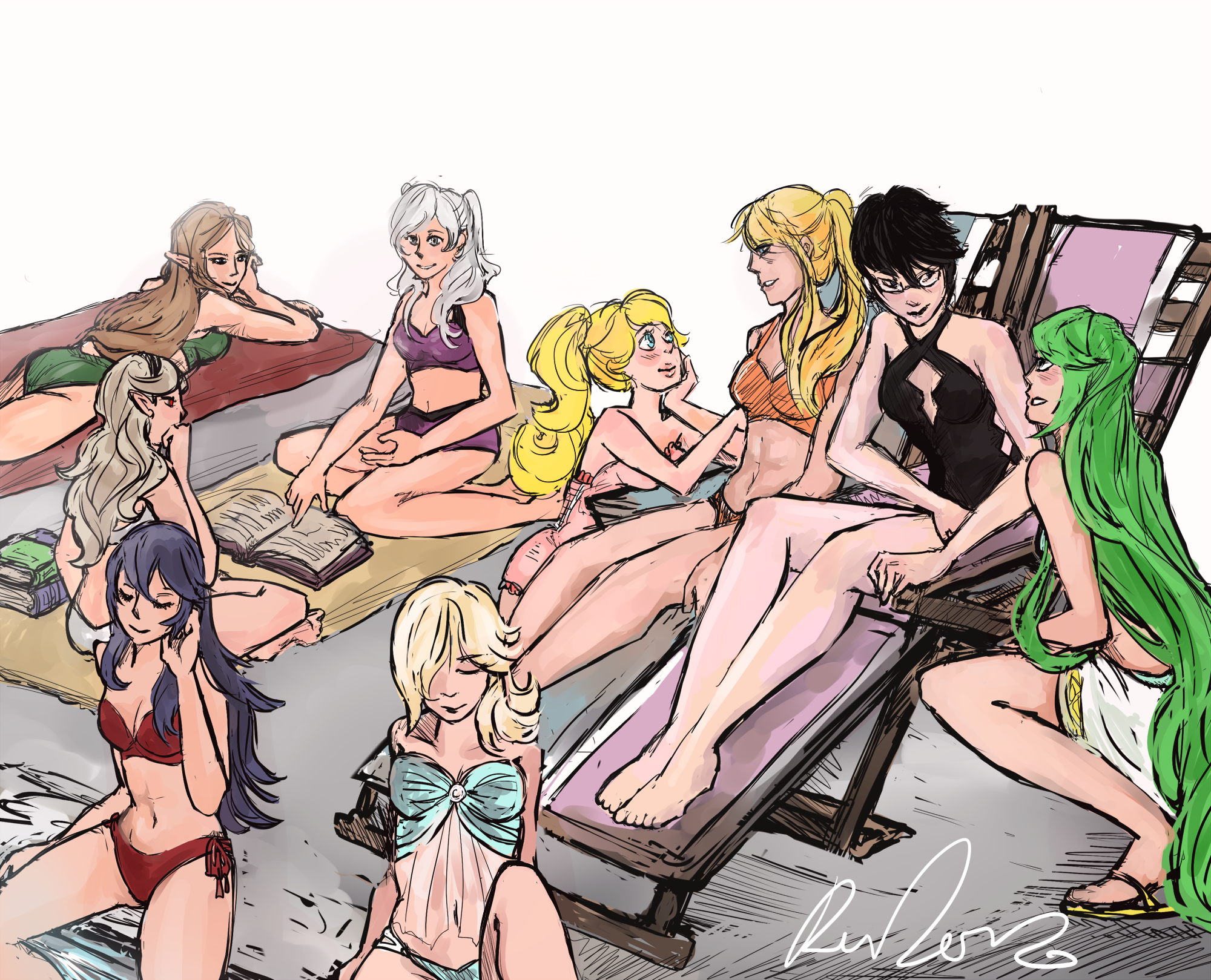 Rule34 – If it exists, there is porn of it / bayonetta (character), corrin, corrin (female), corrin (fire emblem), corrin (fire emblem) (female), lucina, palutena, princess peach, princess rosalina, princess zelda, robin, robin (fire emblem), samus aran / 227617