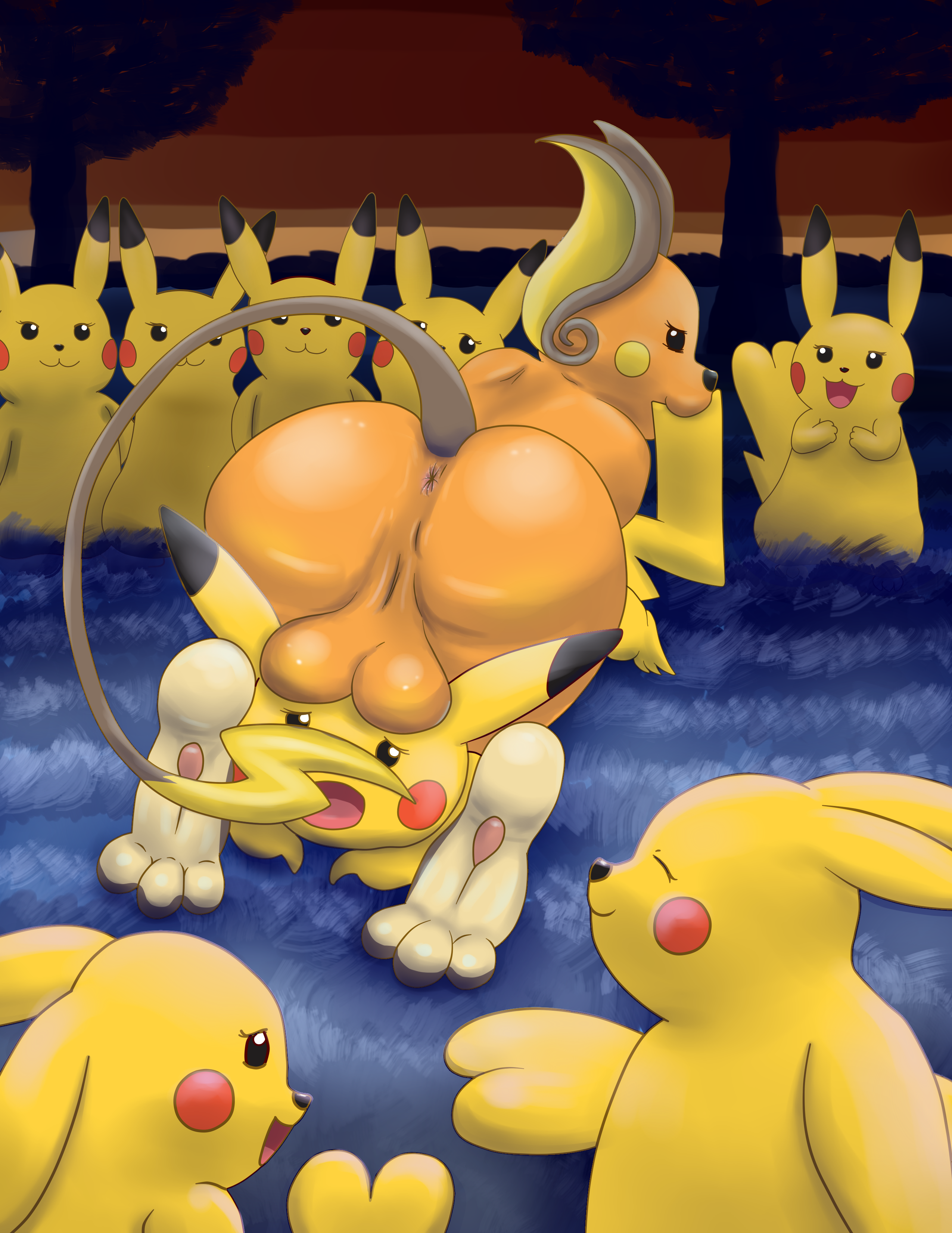 Rule34 – If it exists, there is porn of it / mewscaper, pikachu, raichu / 227725