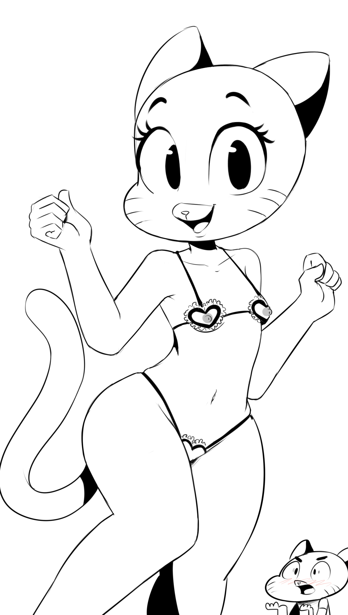 Rule34 – If it exists, there is porn of it / hearlesssoul, gumball watterson, nicole watterson / 227868