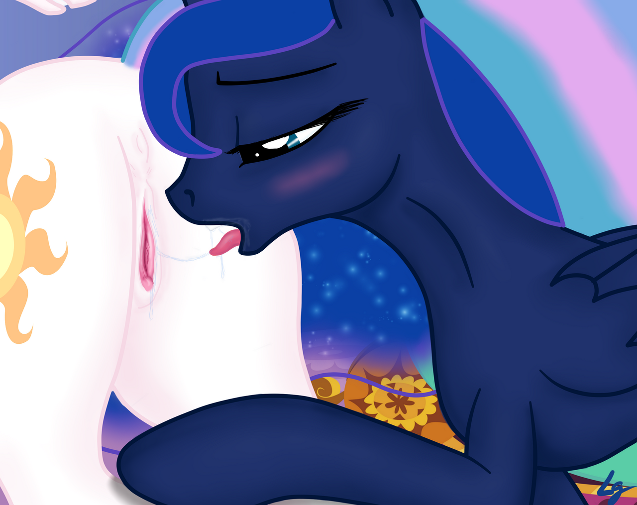 Rule34 – If it exists, there is porn of it / lowgravity, princess celestia (mlp), princess luna (mlp) / 228230