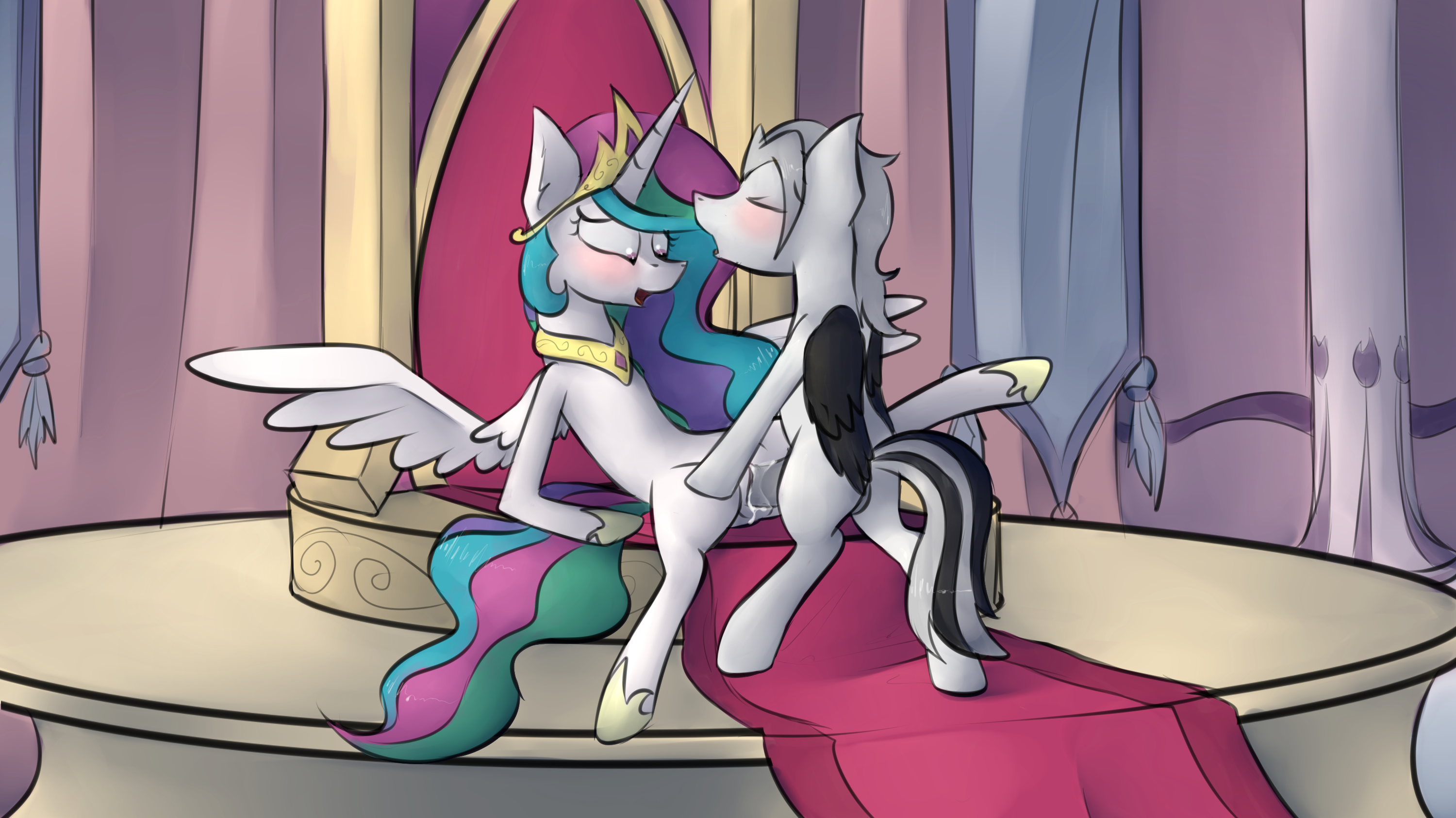 Rule34 – If it exists, there is porn of it / marsminer, original character, princess celestia (mlp) / 228598