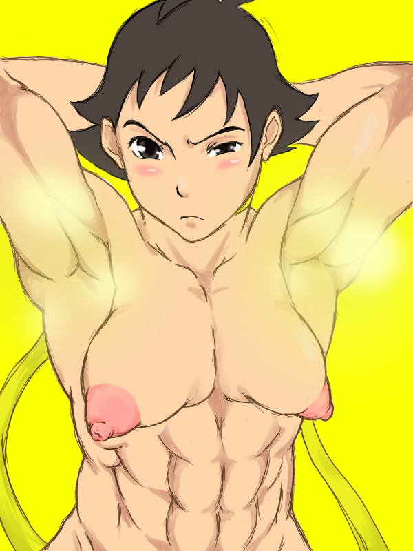 mawarimiti, makoto (street fighter), capcom, street fighter, street fighter iii (series), armpits, breasts, muscular, smell