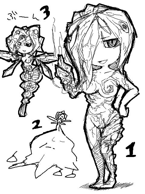 alexia ashford, capcom, resident evil, resident evil – code: veronica, tagme, chibi, monster girl