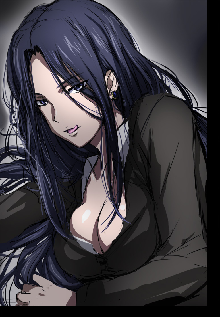 fura, shinozuka yayoi, white album, white album (series), 1girl, breasts, cleavage, female focus, large breasts, naughty face, solo