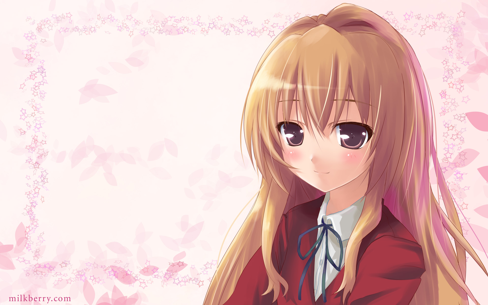 kisaragi miyu, aisaka taiga, toradora!, highres, 00s, 1girl, brown eyes, brown hair, female focus, long hair, school uniform, solo