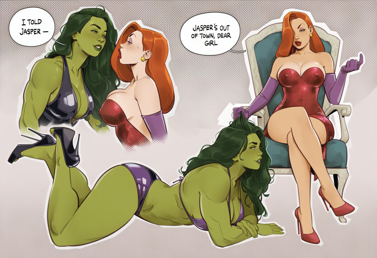 Rule34 – If it exists, there is porn of it / jennifer walters, jessica rabbit, she-hulk / 8681925