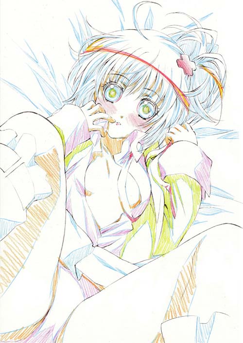 hinamori amu, shugo chara!, silver hair, bad id, bad pixiv id, md5 mismatch, resolution mismatch, 1girl, breasts, cameltoe, cleavage, female focus, green eyes, legs up, long hair, looking at viewer, panties, small breasts, solo, underwear, very long hair, white panties