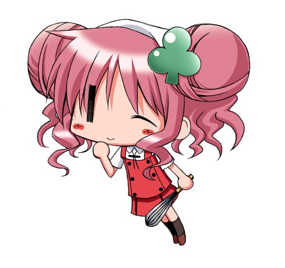 tako (all delete), tako (artist), hiro (hidamari sketch), suu (shugo chara!), hidamari sketch, 1girl, aoki ume (style), chibi, cosplay, female focus, one eye closed, parody, school uniform, solo, style parody, suu (shugo chara!) (cosplay), wide face, wink, yamabuki high school uniform, | |