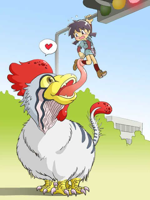kabiinyo (kab), original, cockatrice, monster, traffic light, vore