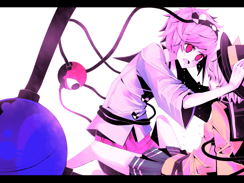 koto (kotocotton), komeiji koishi, komeiji satori, touhou, bad id, bad pixiv id, 2girls, female focus, letterboxed, multiple girls, siblings, sisters, tears
