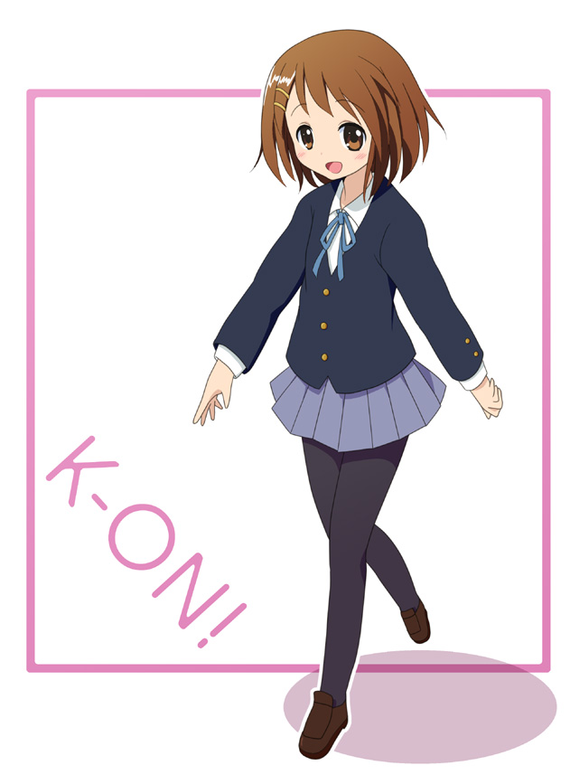 mel (artist), mel (melty pot), hirasawa yui, k-on!, bad id, bad pixiv id, 00s, 1girl, blazer, female focus, jacket, pantyhose, school uniform, solo