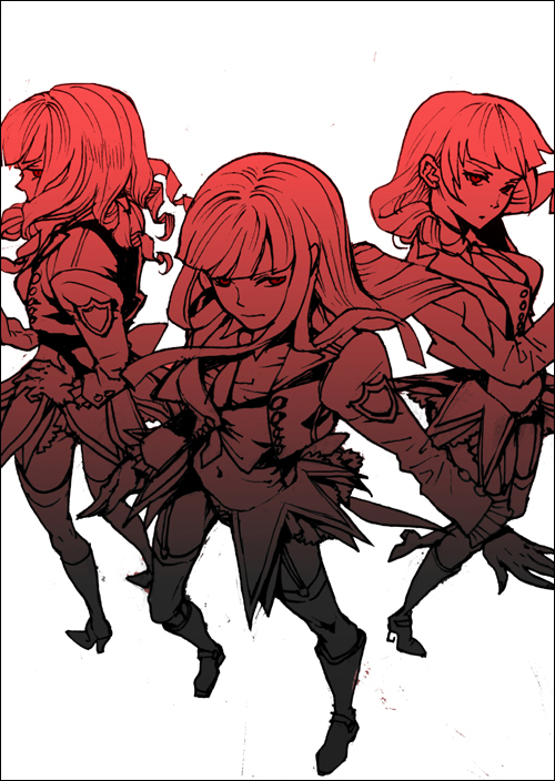 agasang, leviathan (umineko), lucifer (umineko), satan (umineko), stakes of purgatory, umineko no naku koro ni, bad id, bad pixiv id, 00s, red eyes
