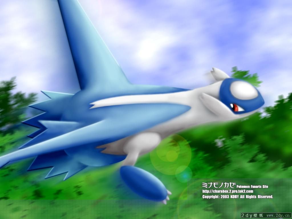 latios, nintendo, pokemon, 00s, flying, gen 3 pokemon, legendary pokemon, no humans, pokemon (creature)