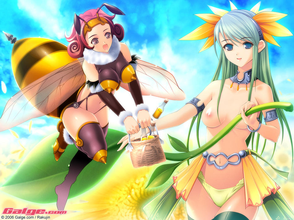 tagme, arthropod girl, bee girl, monster girl, plant girl