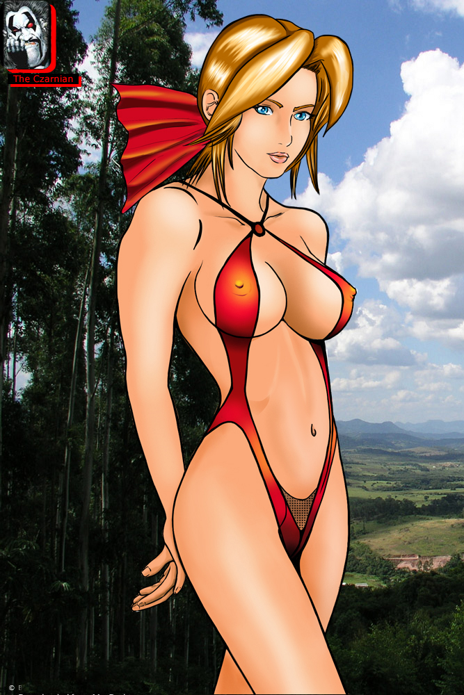 the czarnian, helena douglas, dead or alive, tecmo, artist request, tagme, 1girl, covered erect nipples, female focus, solo, swimsuit
