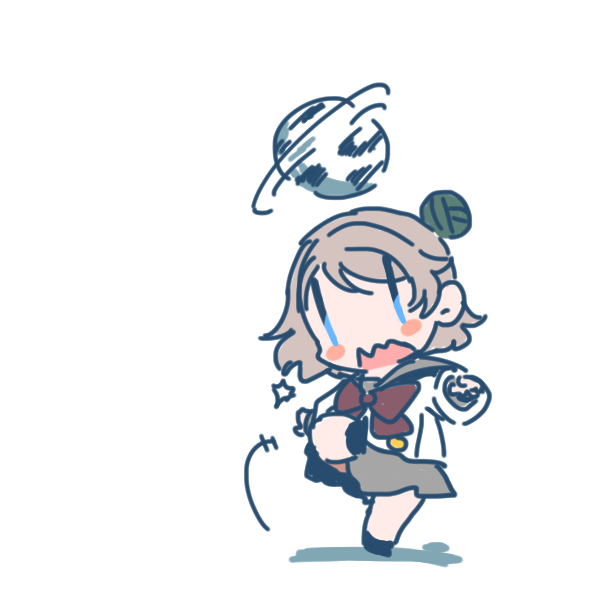 shinanoya (satanicad), tsushima yoshiko, watanabe you, love live!, love live! sunshine!!, commentary request, 1girl, ball, blush stickers, chibi, chibi only, grey hair, grey sailor collar, grey skirt, juggling (soccer), long sleeves, miniskirt, open mouth, pleated skirt, sailor collar, school uniform, serafuku, shirt, short hair, simple background, skirt, soccer ball, solo, uranohoshi school uniform, white background, white shirt, winter uniform, | |
