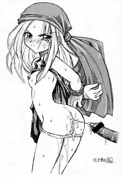 neriwasabi, kyouyama anna, shaman king, angry, bandana, bdsm, bondage, bound, cum, loli, nipples, penis, rape, tears