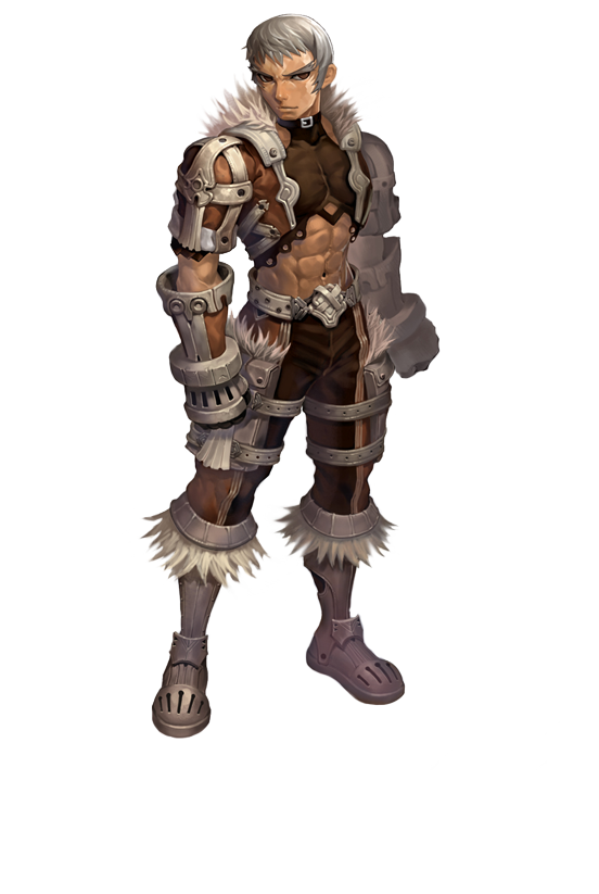 florensia, silver hair, artist request, 1boy, armor, full body, male focus, solo, transparent background