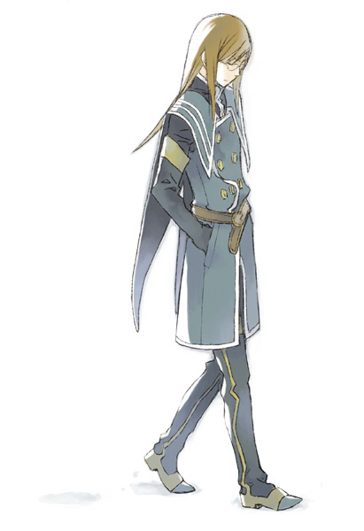 arita youko, jade curtiss, tales of (series), tales of the abyss, 00s, 1boy, full body, glasses, male focus, solo