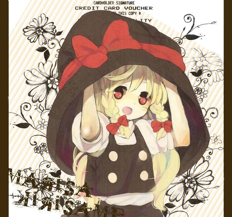 meisa, kirisame marisa, touhou, 1girl, blonde hair, braid, character name, female focus, hat, large hat, red eyes, solo, twin braids, witch, witch hat