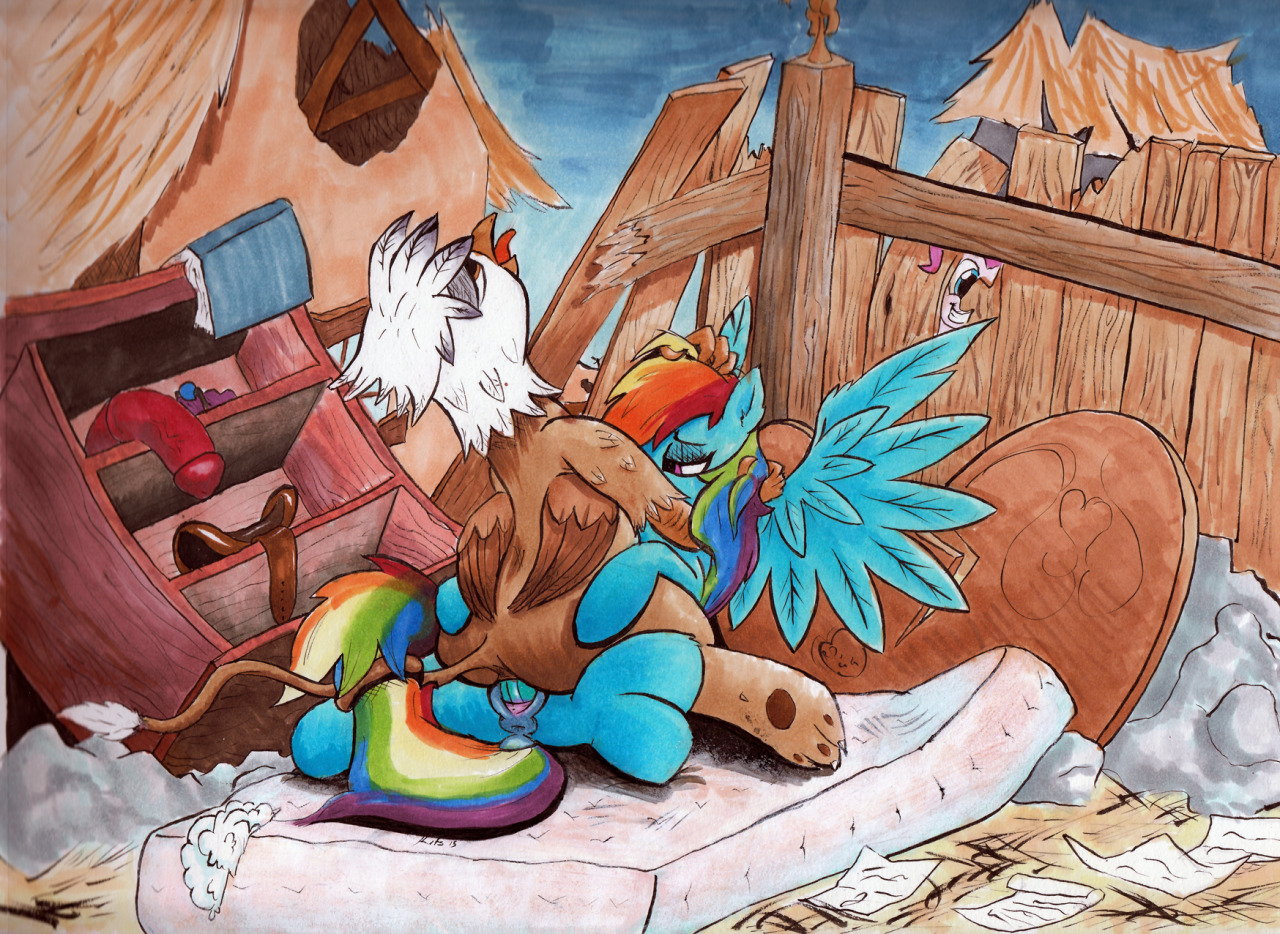 Rule34 – If it exists, there is porn of it / gilda (mlp), pinkie pie (mlp), rainbow dash (mlp) / 233702