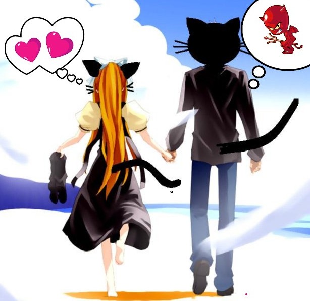 misuzu, air (visual novel), tagme, 00s, 1boy, 1girl, cat, shoes, speech bubble, thought bubble, unworn shoes