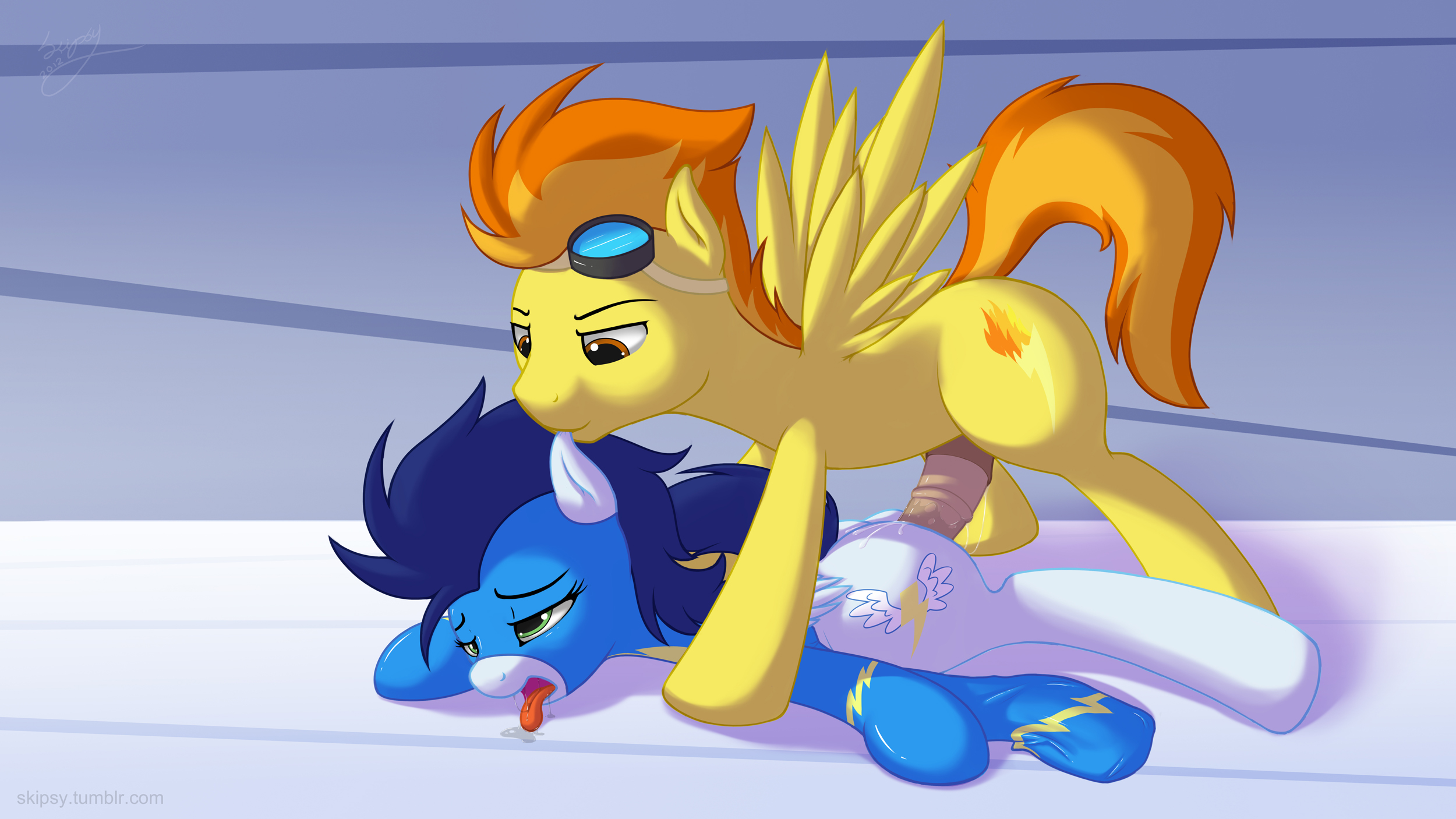 Rule34 – If it exists, there is porn of it / skipsy, soarin (mlp), spitfire (mlp), wonderbolts (mlp) / 234479