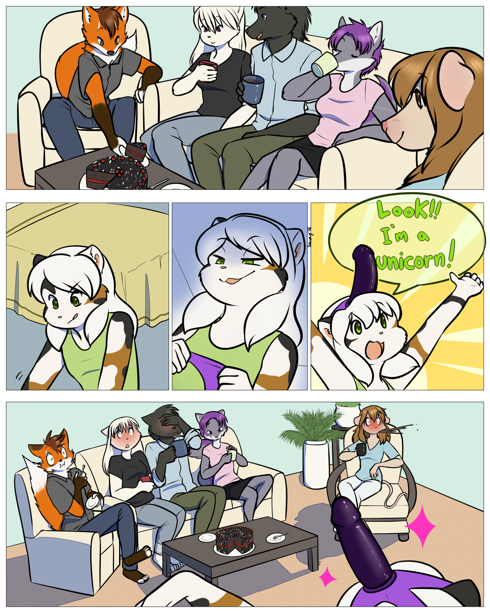 Rule34 – If it exists, there is porn of it / saucy, jess (teckly), nikki blackcat, werefox (character) / 235026