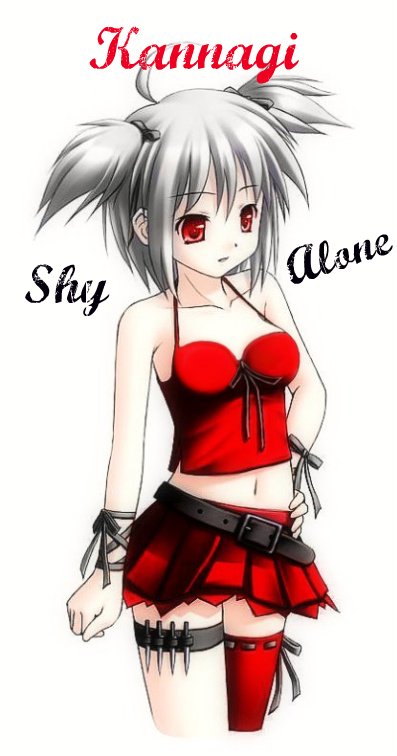 kannagi, 00s, belt, hair ribbon, hand on own hip, hip focus, navel, red eyes, ribbon, short hair, skirt, thighhighs, white hair