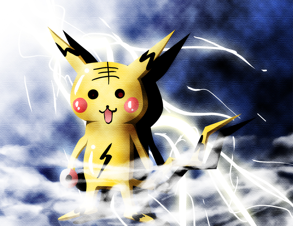 akashio (loli ace), pikachu, nintendo, pokemon, tagme, gen 1 pokemon, no humans, pokemon (creature)