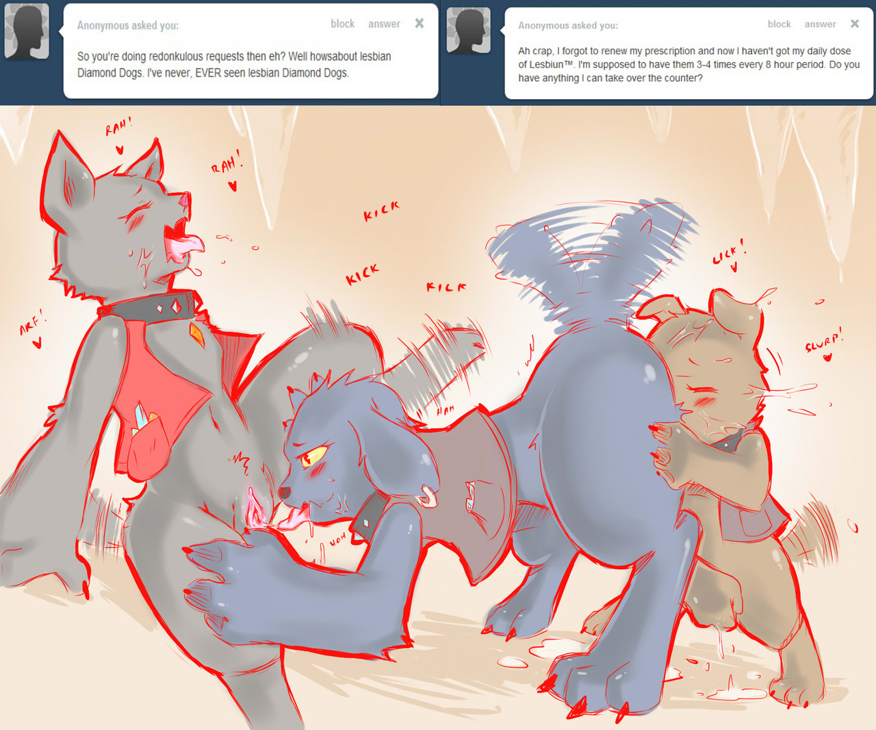 Rule34 – If it exists, there is porn of it / cold-blooded-twilight, diamond dog (mlp), fido (mlp), rover (mlp), spot (mlp) / 235605