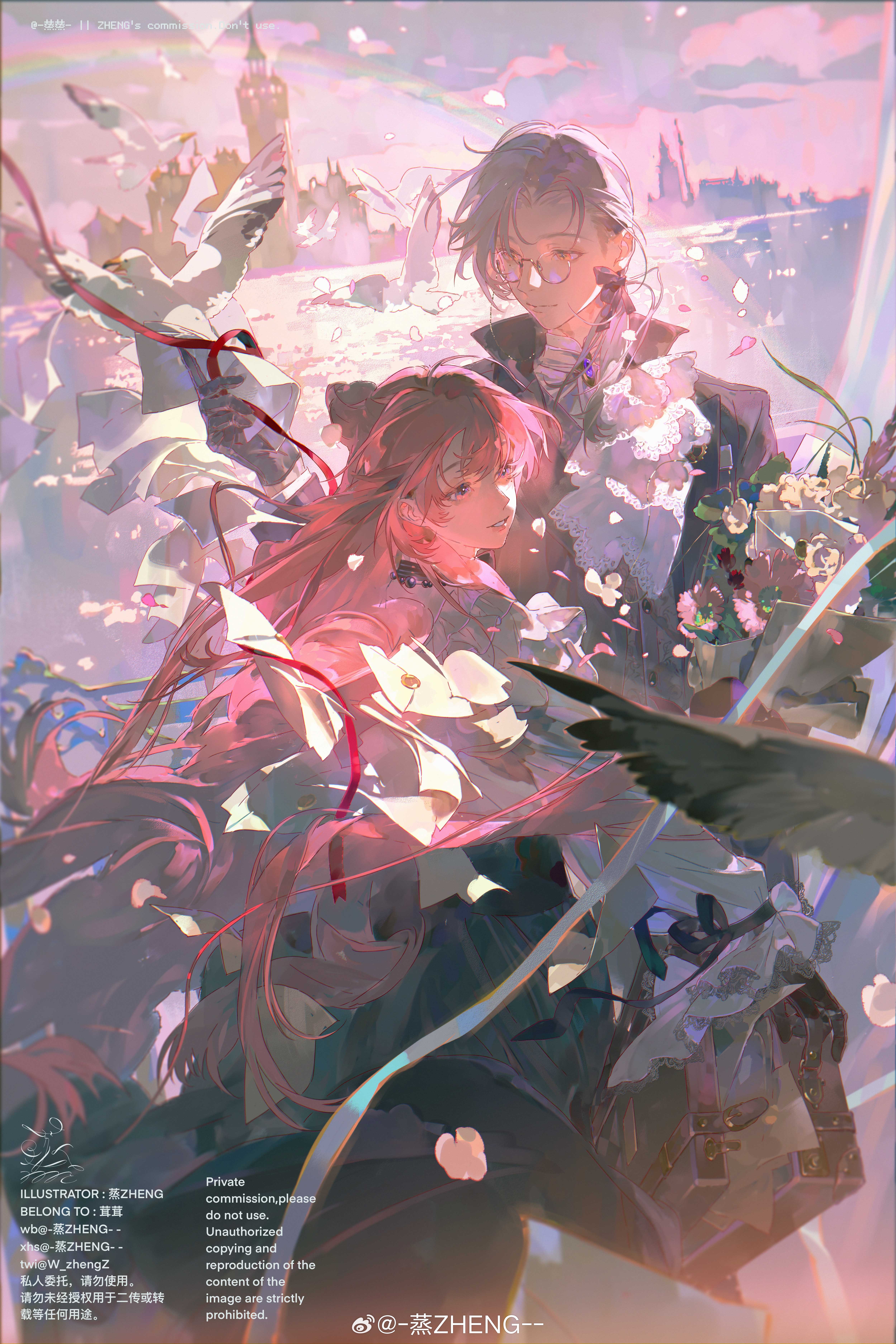 w zhengz, absurdres, bad source, highres, 1boy, 1girl, w zhengzz