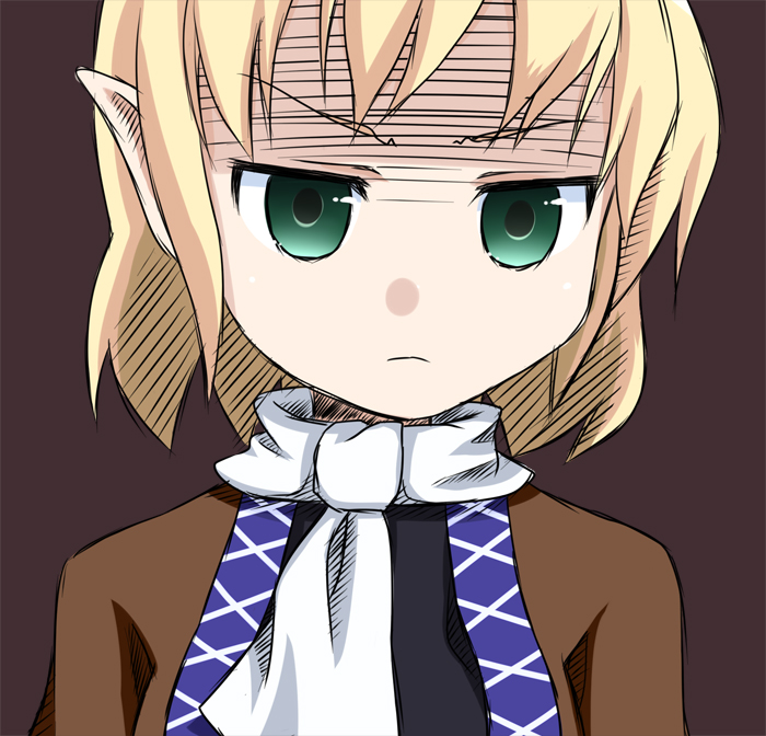kusaba, kusaba (kusabashiki), mizuhashi parsee, touhou, 1girl, blonde hair, female focus, green eyes, solo