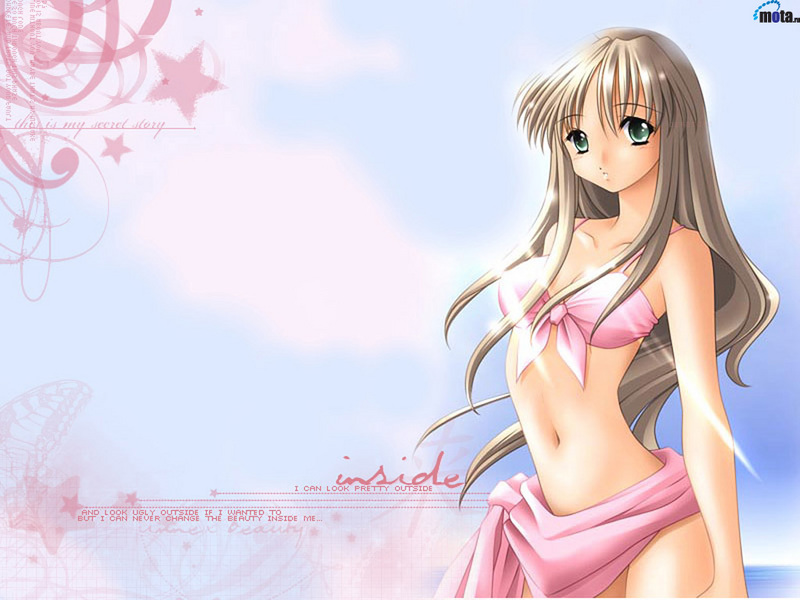 tagme, blonde hair, bra, green eyes, lingerie, long hair, navel, underwear