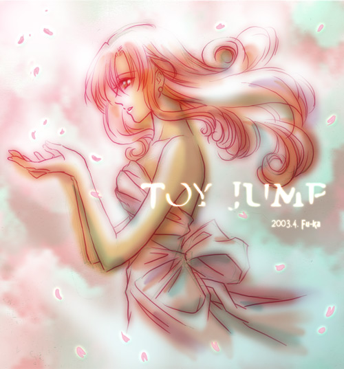 fu-ka, alena (dq4), chunsoft, dragon quest, dragon quest iv, enix, cherry blossoms, dress, long hair, petals, red eyes, red hair