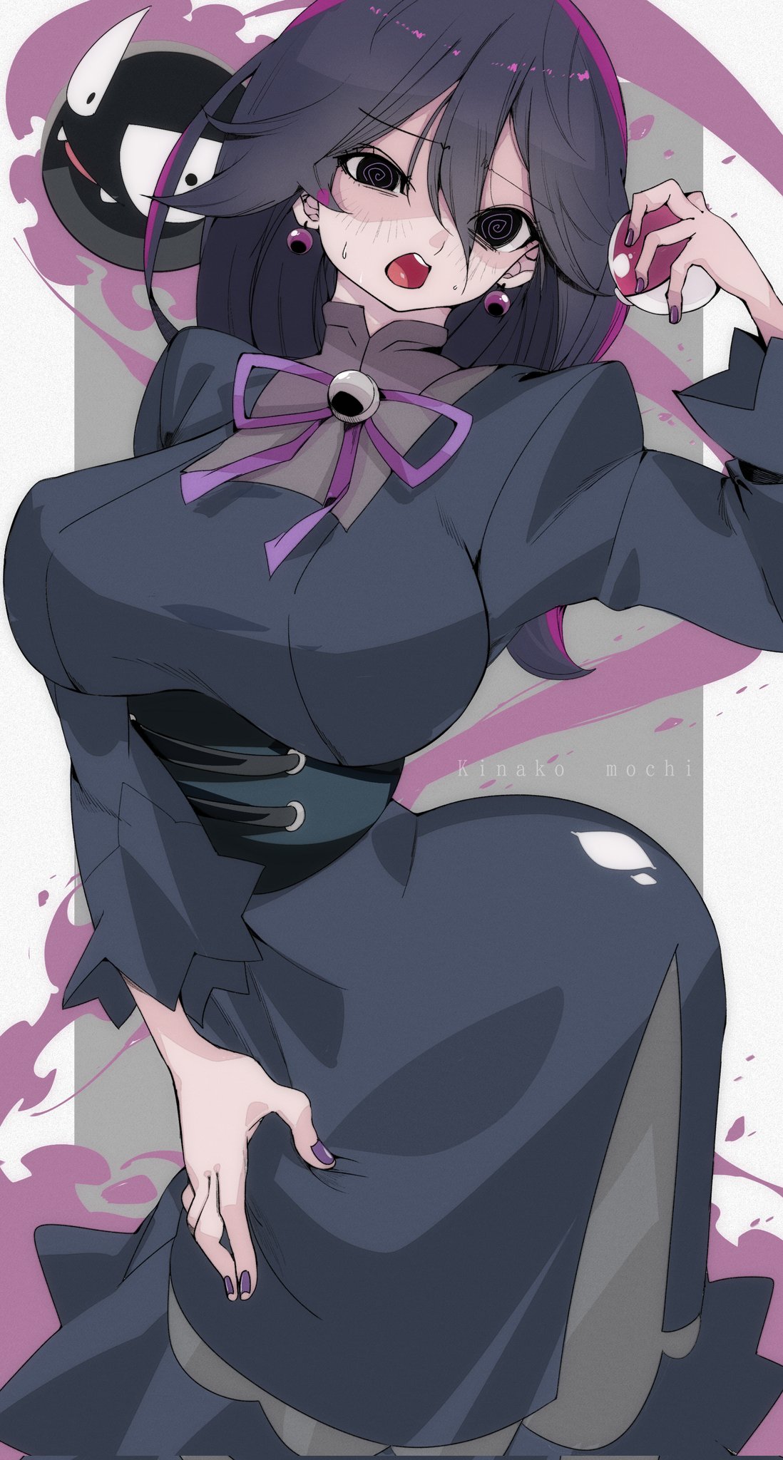 hex maniac (pokemon), hex maniac (pokemon xy), nintendo, pokemon, highres, breasts, huge breasts, mature female