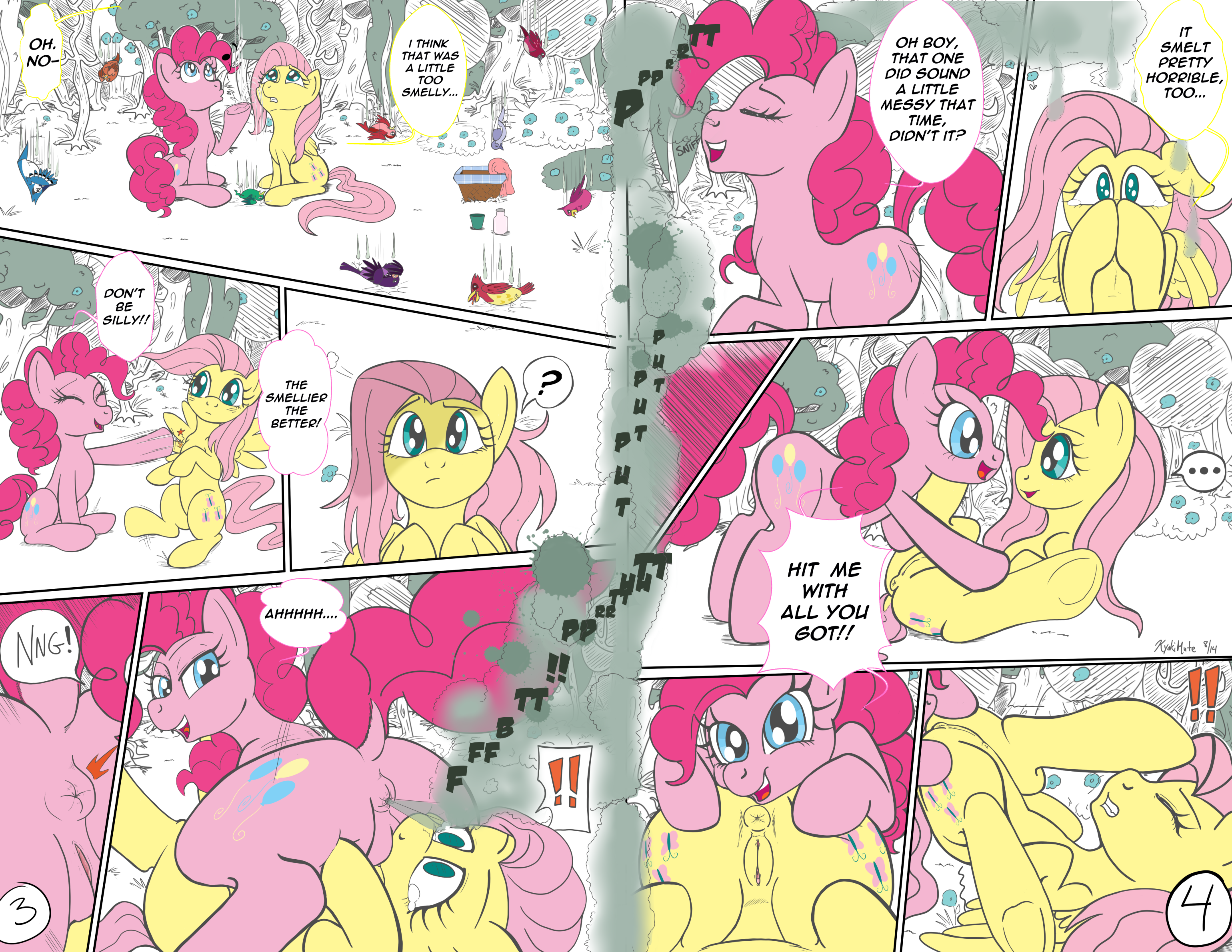 Rule34 – If it exists, there is porn of it / kyokimute, fluttershy (mlp), pinkie pie (mlp) / 236959