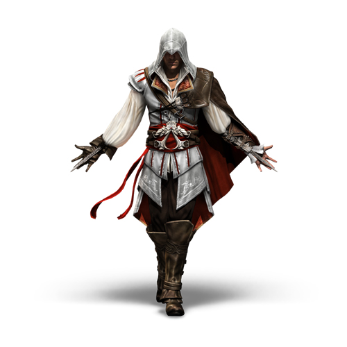 ezio auditore da firenze, assassin's creed, assassin's creed ii, lowres, official art, tagme