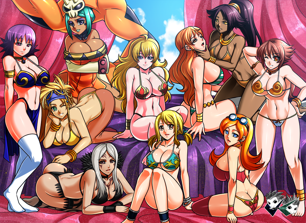 Rule34 – If it exists, there is porn of it / jadenkaiba, aversa (fire emblem), cerebella, lucy heartfilia, mona (warioware), nami, professor ivy (pokemon), rikku, shihouin yoruichi, yang xiao long, yui rakkuza / 237126