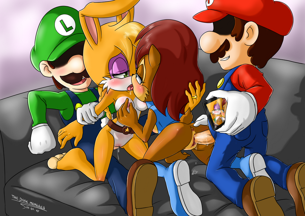 Rule34 – If it exists, there is porn of it / the dark mangaka, bunnie rabbot, luigi, mario, sally acorn / 237356