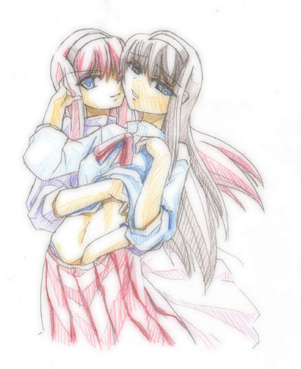 daisa, tohno akiha, vermillion akiha, tsukihime, type-moon, selfcest