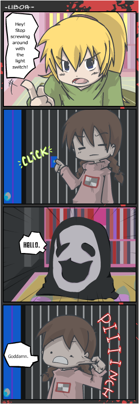 littleshrimp, madotsuki, poniko, uboa, yume nikki, long image, tall image, translated, braid, comic, twin braids
