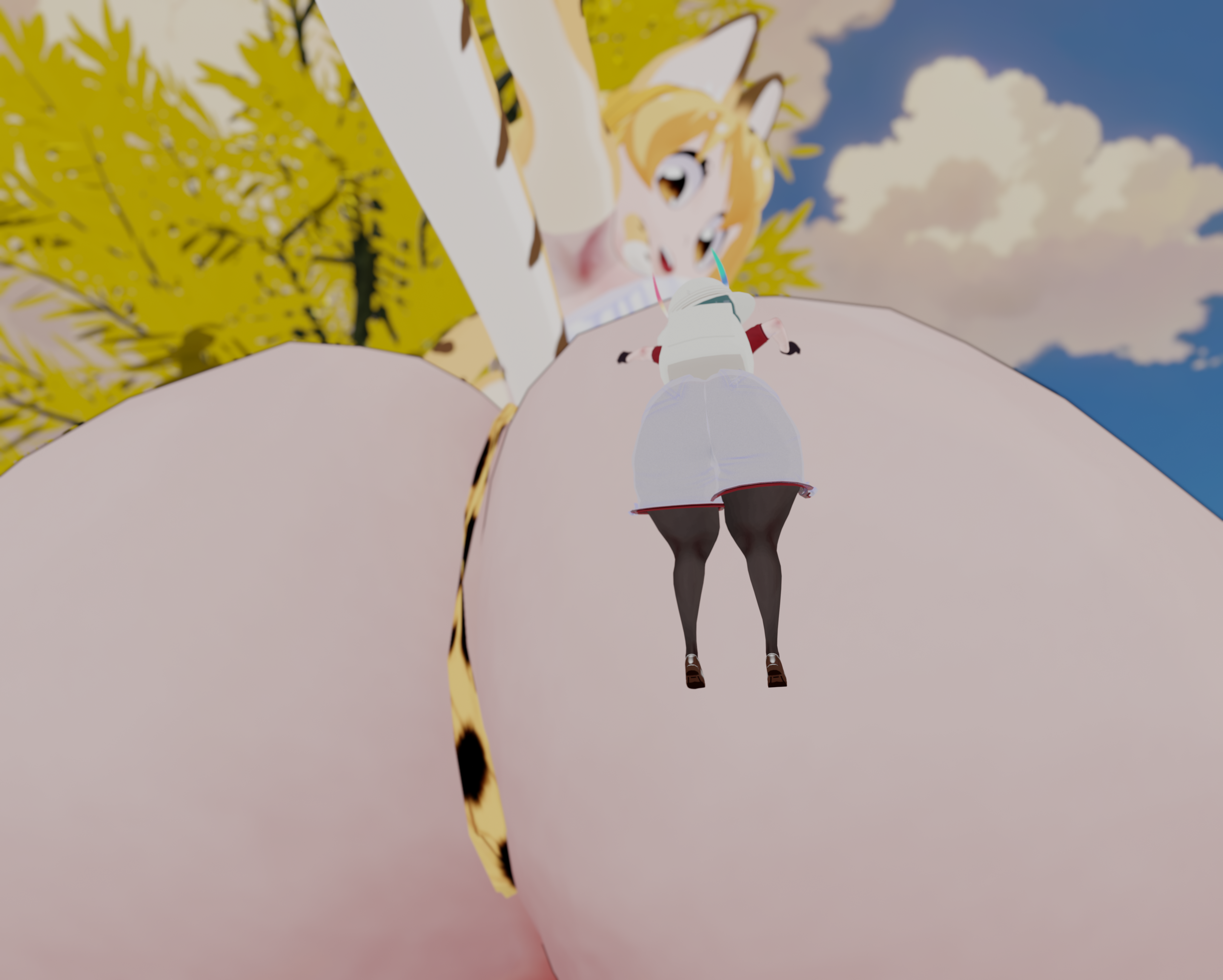 Rule34 – If it exists, there is porn of it / anon, kaban (kemono friends), serval (kemono friends) / 8683512