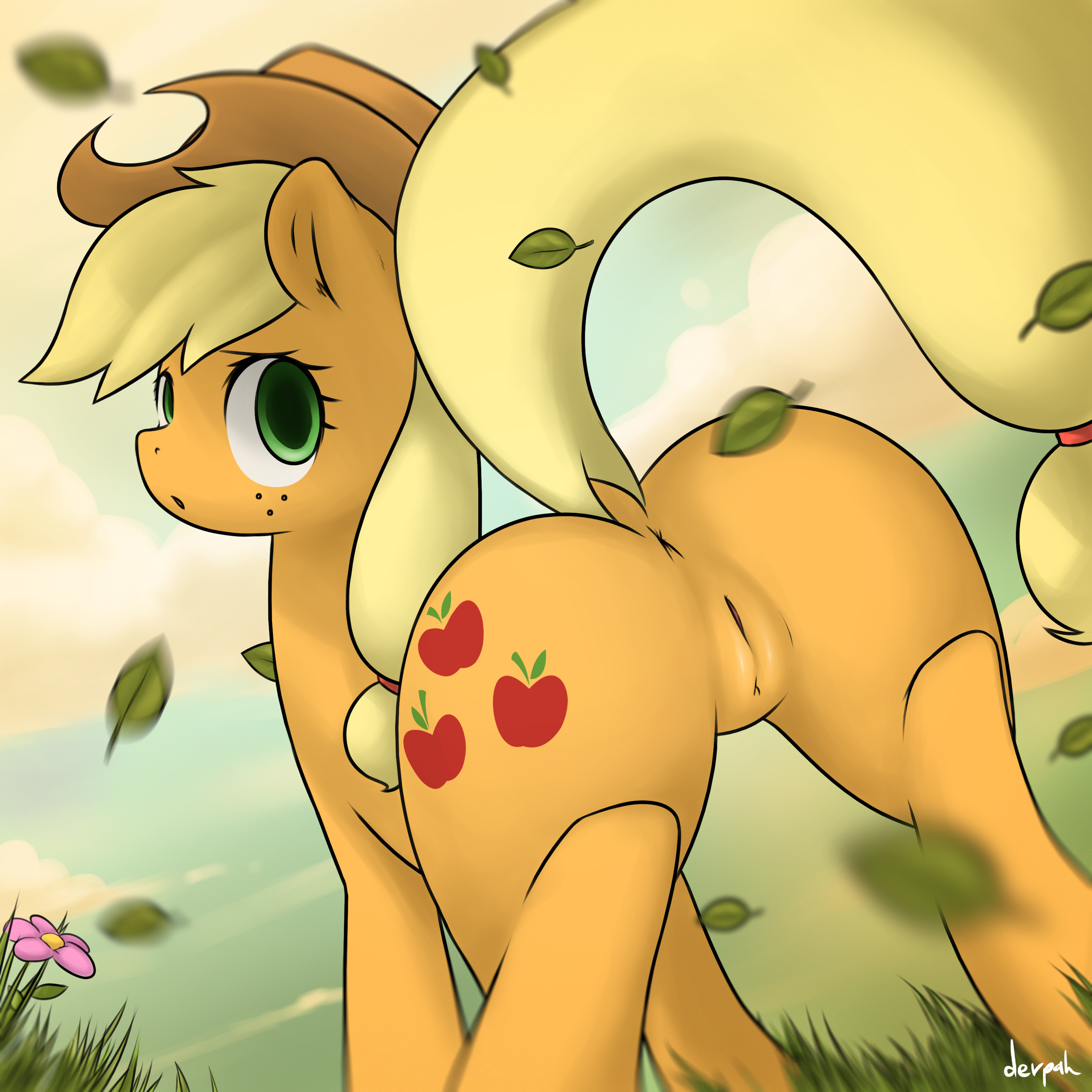 Rule34 – If it exists, there is porn of it / derpah, applejack (mlp) / 238273