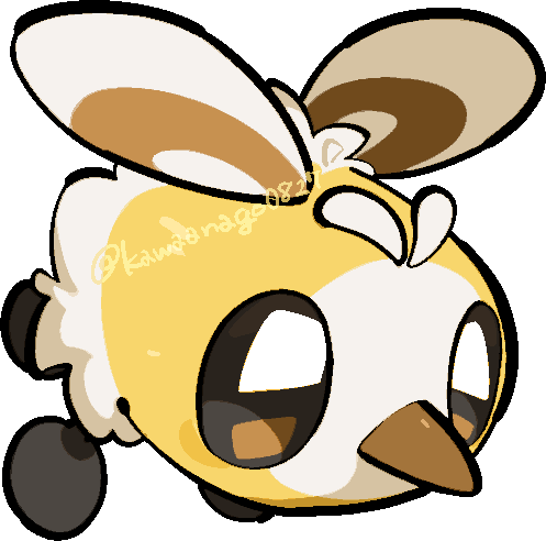 kawaanago, cutiefly, nintendo, pokemon, commentary request, lowres, bug, chibi, chibi only, full body, gen 7 pokemon, insect wings, no humans, pokemon (creature), pokemon focus, solo, transparent background, twitter username, wings
